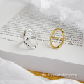 Minimalistische Schmuck Beliebte Design Chunky Ringe Silver Ringe